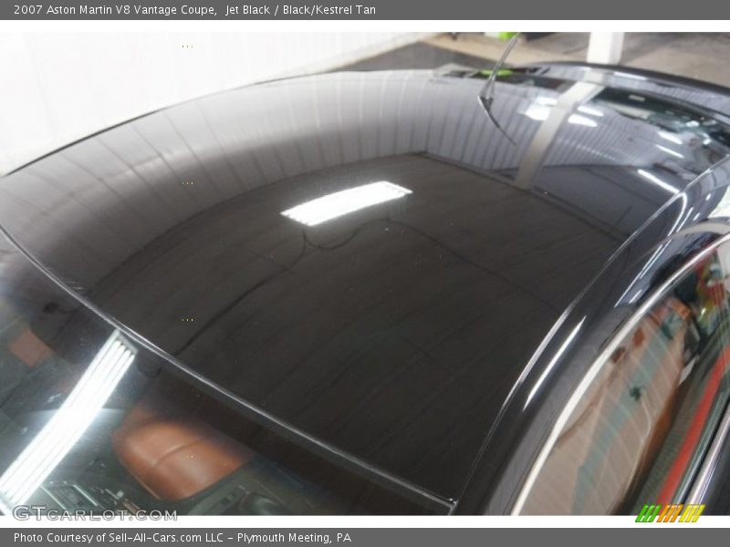 Jet Black / Black/Kestrel Tan 2007 Aston Martin V8 Vantage Coupe