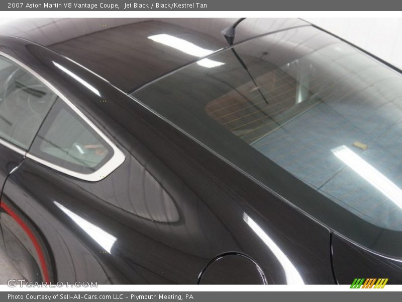 Jet Black / Black/Kestrel Tan 2007 Aston Martin V8 Vantage Coupe