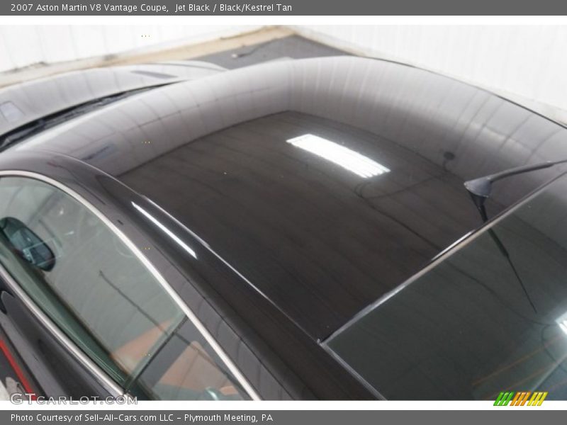 Jet Black / Black/Kestrel Tan 2007 Aston Martin V8 Vantage Coupe