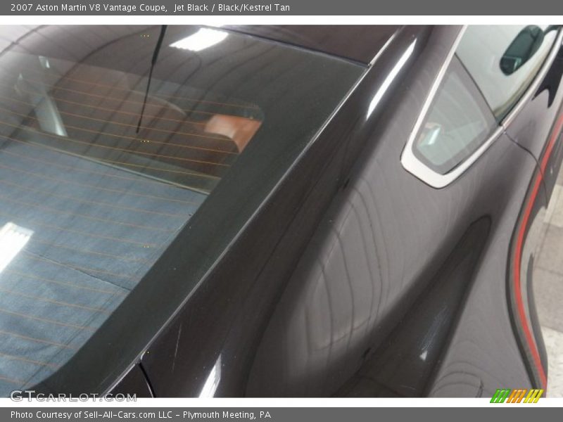 Jet Black / Black/Kestrel Tan 2007 Aston Martin V8 Vantage Coupe