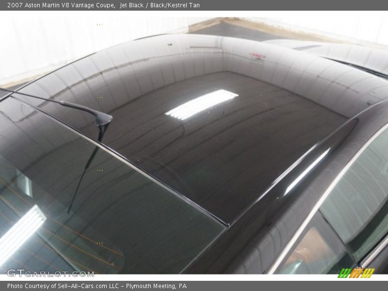 Jet Black / Black/Kestrel Tan 2007 Aston Martin V8 Vantage Coupe
