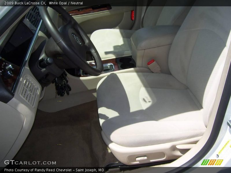 White Opal / Neutral 2009 Buick LaCrosse CX