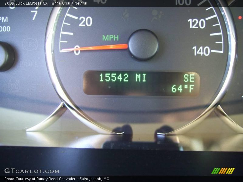 White Opal / Neutral 2009 Buick LaCrosse CX