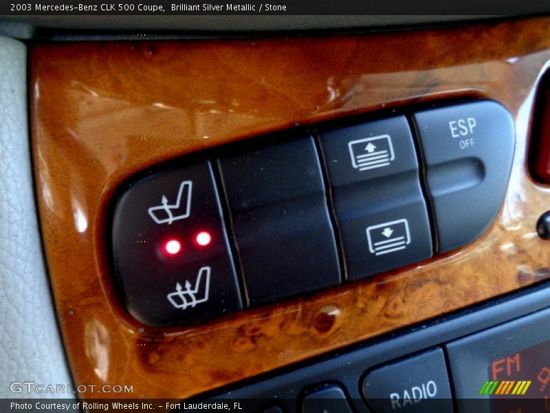 Controls of 2003 CLK 500 Coupe