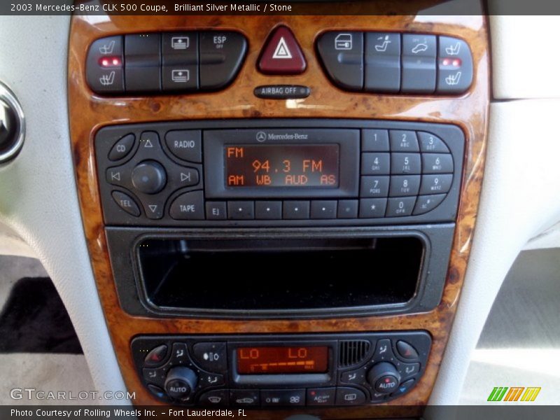 Controls of 2003 CLK 500 Coupe