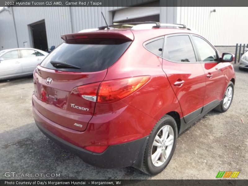 Garnet Red / Taupe 2012 Hyundai Tucson GLS AWD