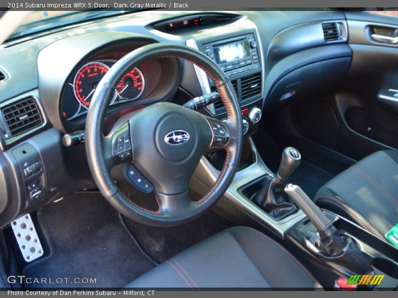 Dark Gray Metallic / Black 2014 Subaru Impreza WRX 5 Door