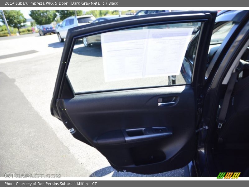 Dark Gray Metallic / Black 2014 Subaru Impreza WRX 5 Door