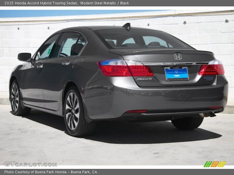 Modern Steel Metallic / Black 2015 Honda Accord Hybrid Touring Sedan