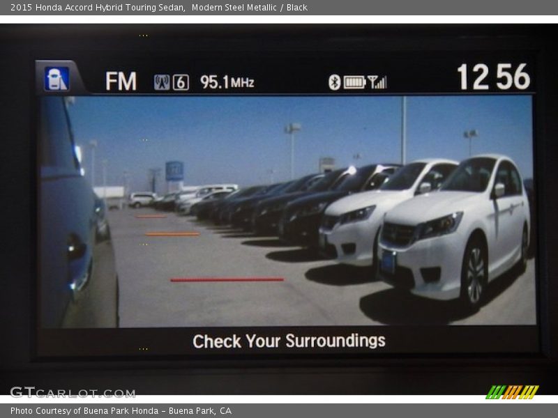 Modern Steel Metallic / Black 2015 Honda Accord Hybrid Touring Sedan