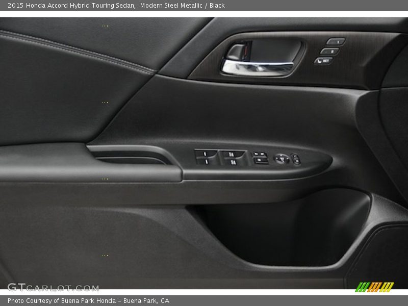 Modern Steel Metallic / Black 2015 Honda Accord Hybrid Touring Sedan