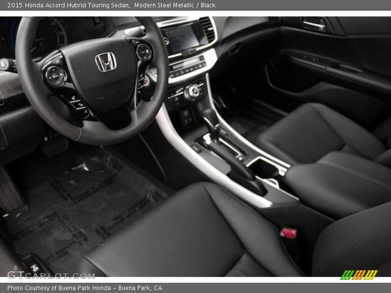 Black Interior - 2015 Accord Hybrid Touring Sedan 