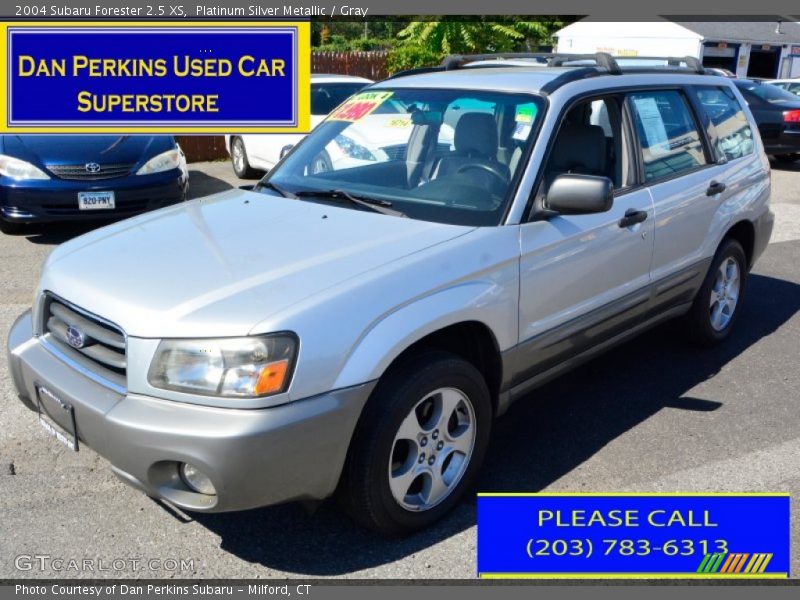 Platinum Silver Metallic / Gray 2004 Subaru Forester 2.5 XS