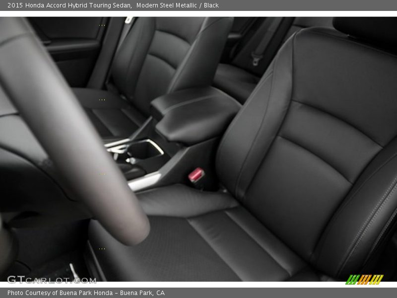 Modern Steel Metallic / Black 2015 Honda Accord Hybrid Touring Sedan