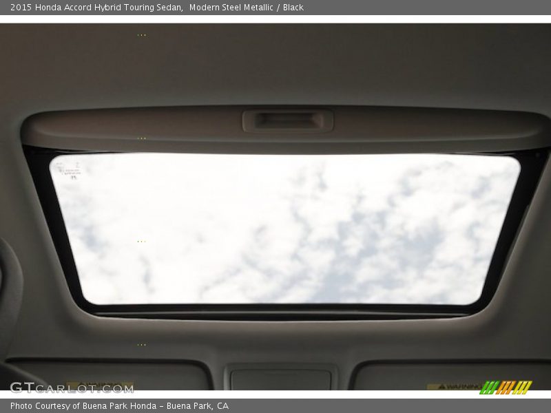 Modern Steel Metallic / Black 2015 Honda Accord Hybrid Touring Sedan
