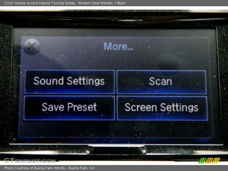 Modern Steel Metallic / Black 2015 Honda Accord Hybrid Touring Sedan