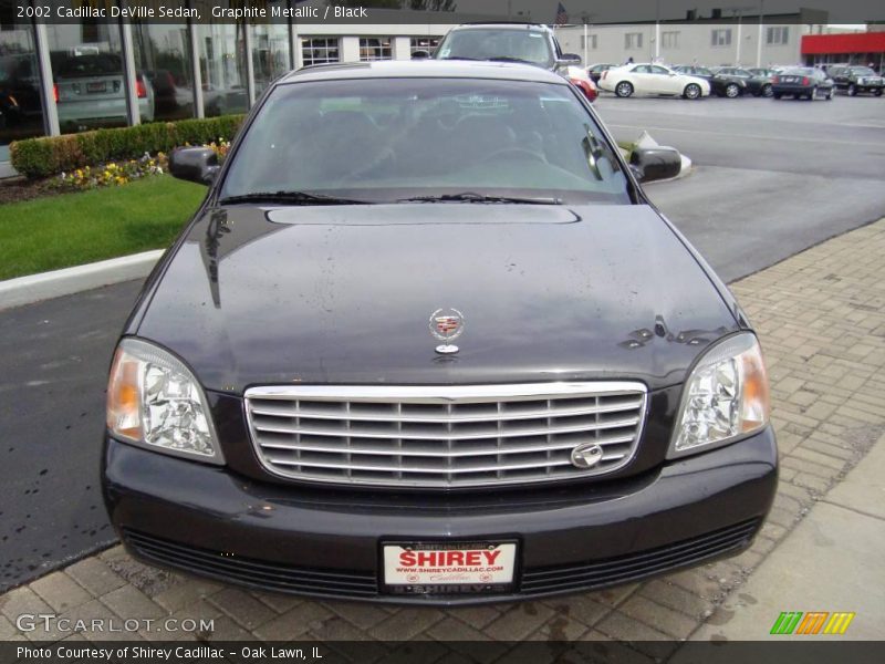 Graphite Metallic / Black 2002 Cadillac DeVille Sedan