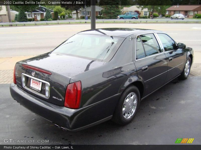 Graphite Metallic / Black 2002 Cadillac DeVille Sedan