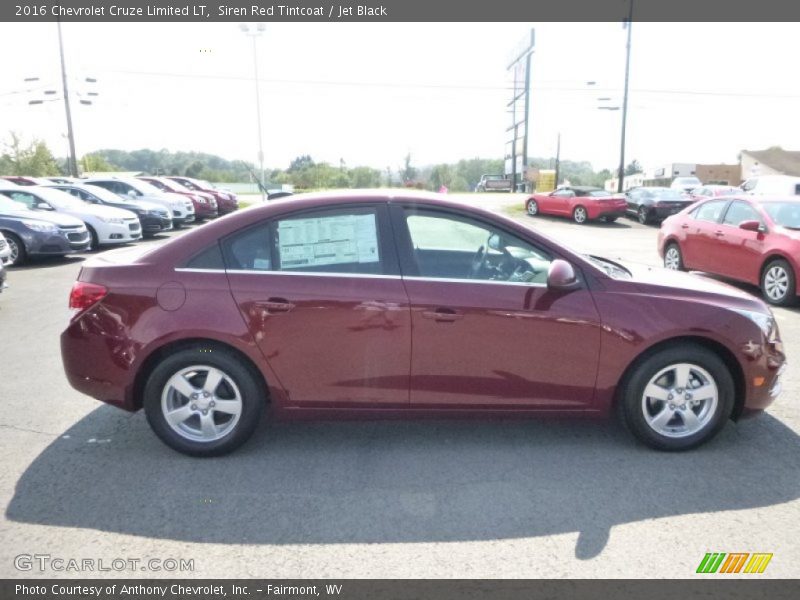Siren Red Tintcoat / Jet Black 2016 Chevrolet Cruze Limited LT