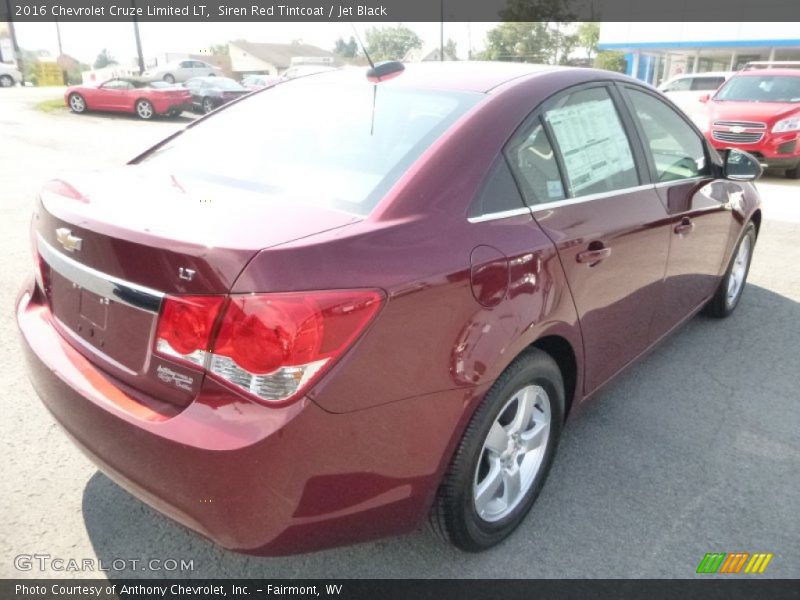 Siren Red Tintcoat / Jet Black 2016 Chevrolet Cruze Limited LT