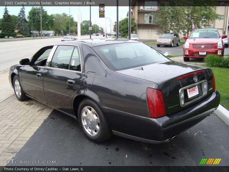 Graphite Metallic / Black 2002 Cadillac DeVille Sedan