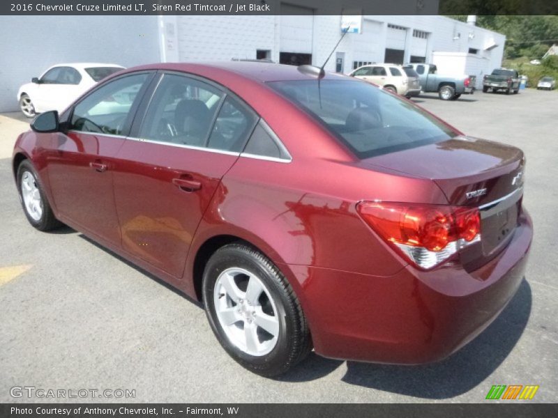 Siren Red Tintcoat / Jet Black 2016 Chevrolet Cruze Limited LT