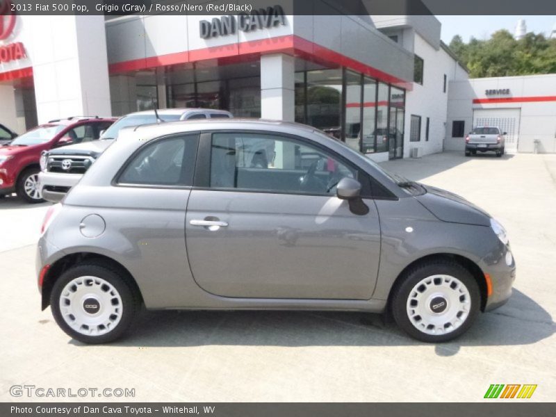 Grigio (Gray) / Rosso/Nero (Red/Black) 2013 Fiat 500 Pop