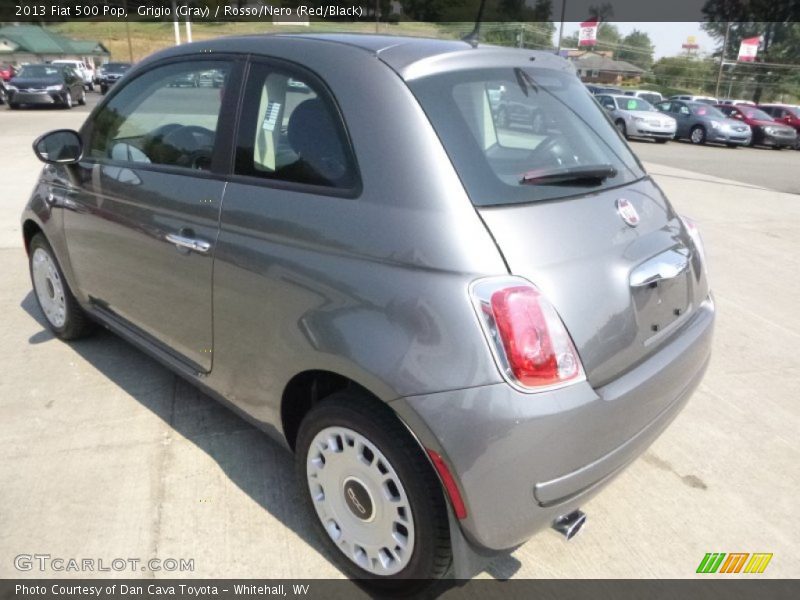 Grigio (Gray) / Rosso/Nero (Red/Black) 2013 Fiat 500 Pop