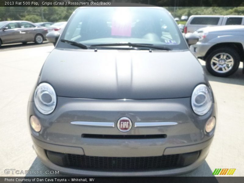 Grigio (Gray) / Rosso/Nero (Red/Black) 2013 Fiat 500 Pop