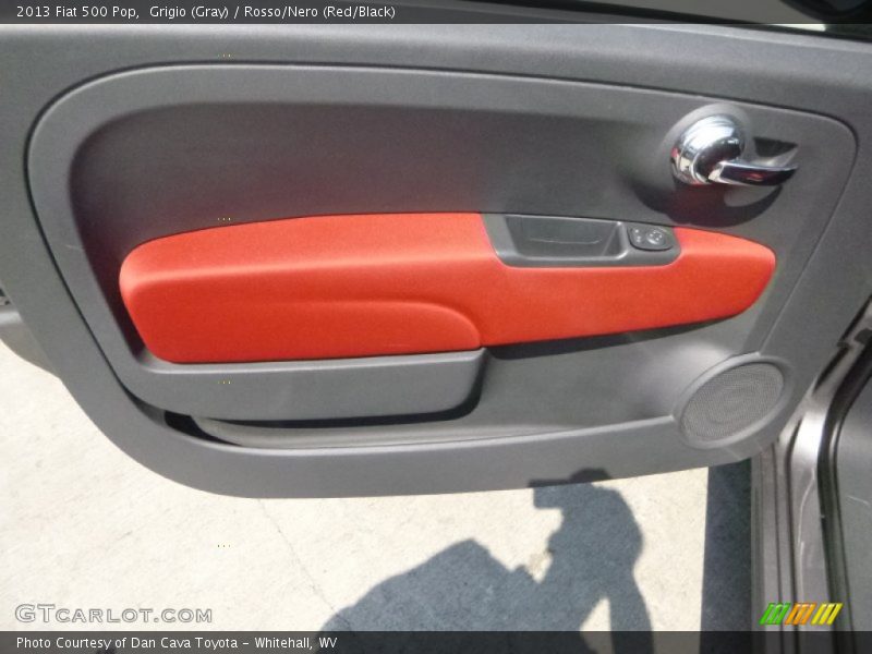 Grigio (Gray) / Rosso/Nero (Red/Black) 2013 Fiat 500 Pop