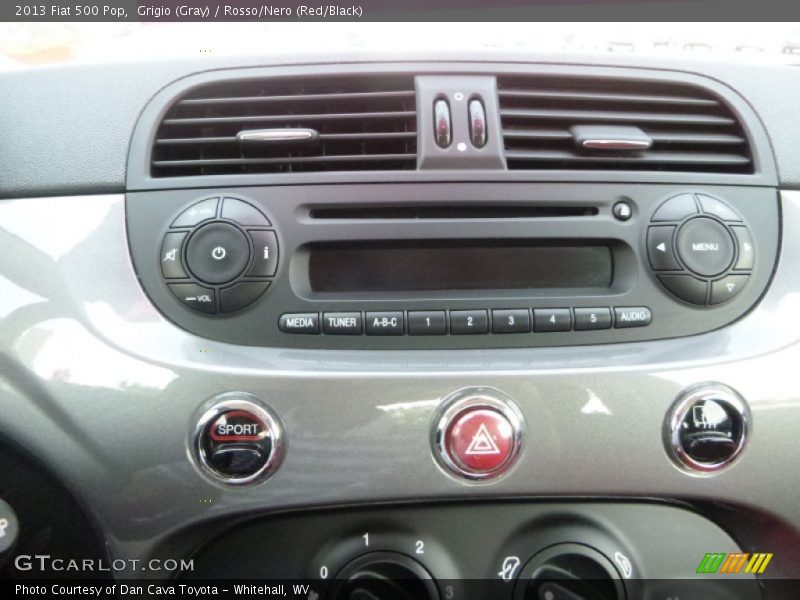 Grigio (Gray) / Rosso/Nero (Red/Black) 2013 Fiat 500 Pop