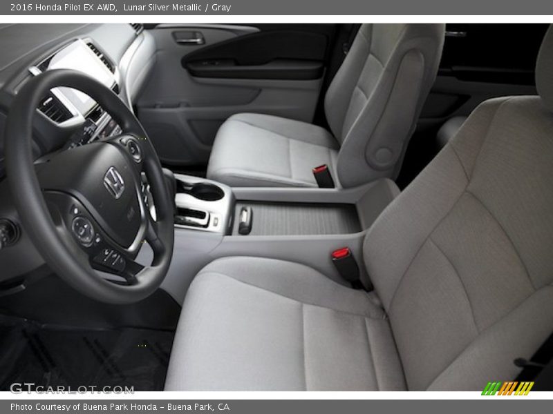 Lunar Silver Metallic / Gray 2016 Honda Pilot EX AWD