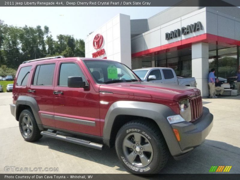 Deep Cherry Red Crystal Pearl / Dark Slate Gray 2011 Jeep Liberty Renegade 4x4