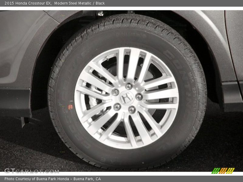 Modern Steel Metallic / Black 2015 Honda Crosstour EX