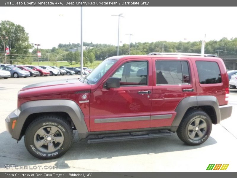 Deep Cherry Red Crystal Pearl / Dark Slate Gray 2011 Jeep Liberty Renegade 4x4