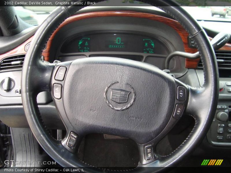 Graphite Metallic / Black 2002 Cadillac DeVille Sedan