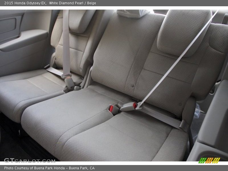 White Diamond Pearl / Beige 2015 Honda Odyssey EX