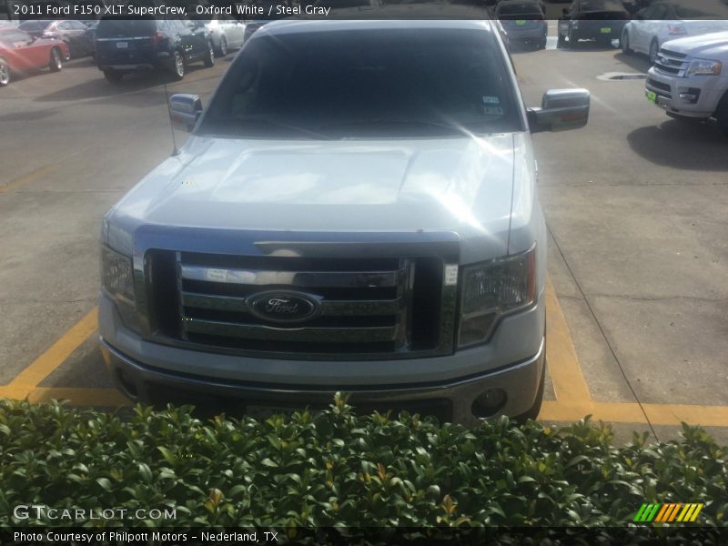 Oxford White / Steel Gray 2011 Ford F150 XLT SuperCrew