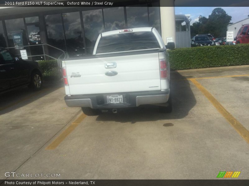 Oxford White / Steel Gray 2011 Ford F150 XLT SuperCrew