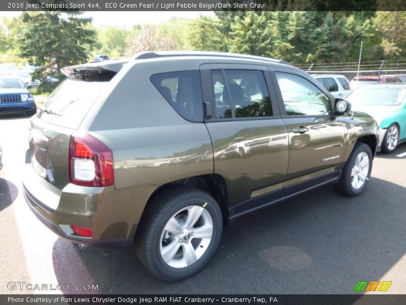 ECO Green Pearl / Light Pebble Beige/Dark Slate Gray 2016 Jeep Compass Sport 4x4