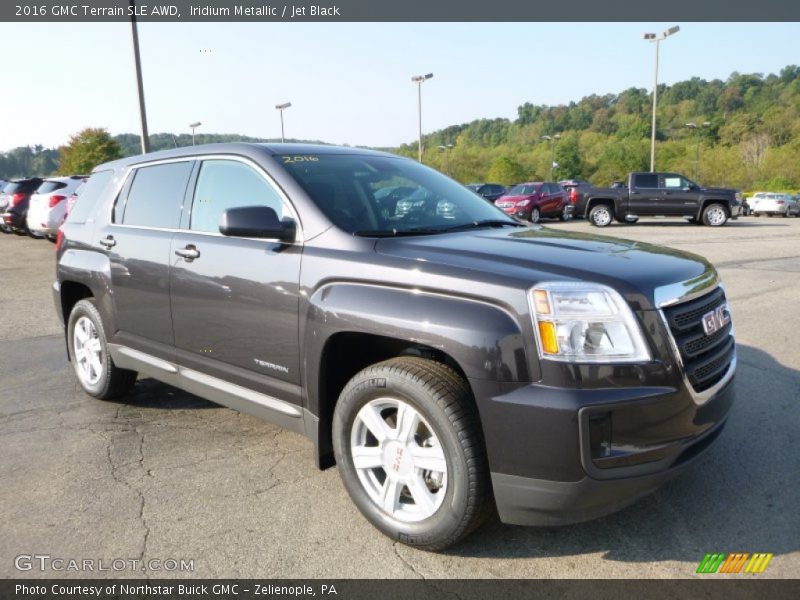 Iridium Metallic / Jet Black 2016 GMC Terrain SLE AWD