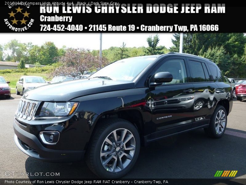 Black / Dark Slate Gray 2016 Jeep Compass High Altitude 4x4