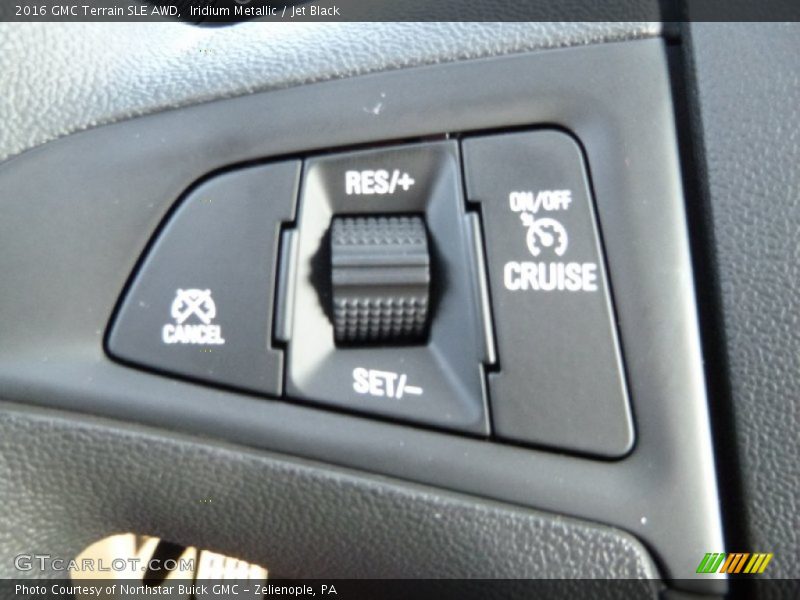 Iridium Metallic / Jet Black 2016 GMC Terrain SLE AWD