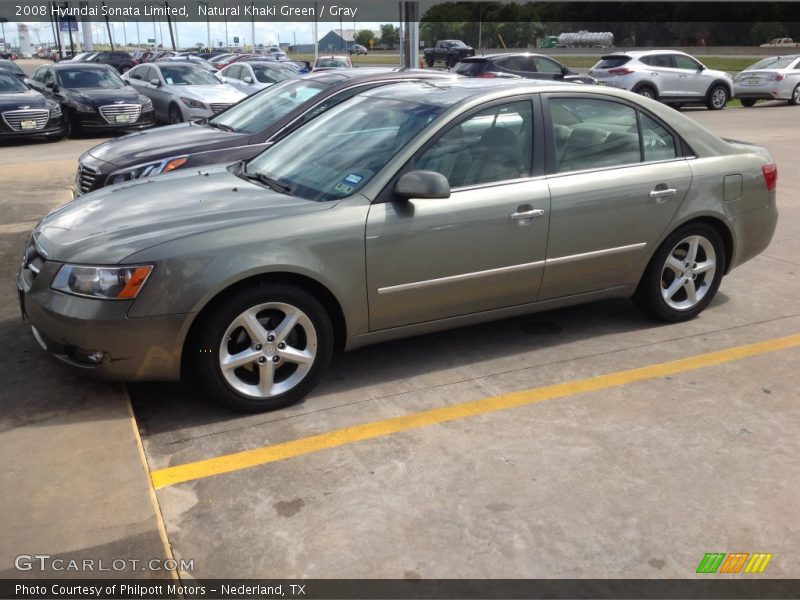 Natural Khaki Green / Gray 2008 Hyundai Sonata Limited