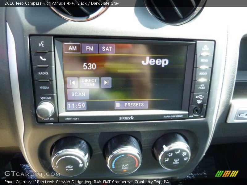 Black / Dark Slate Gray 2016 Jeep Compass High Altitude 4x4