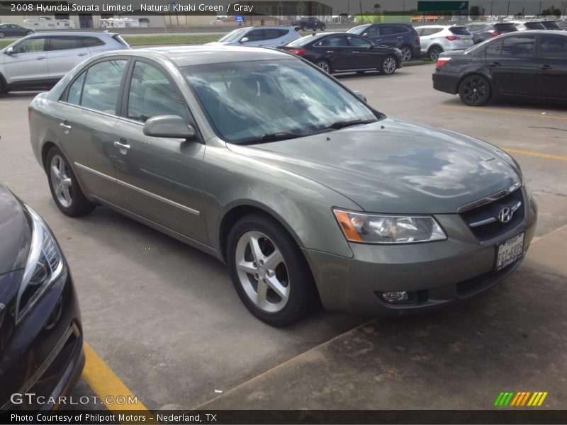 Natural Khaki Green / Gray 2008 Hyundai Sonata Limited