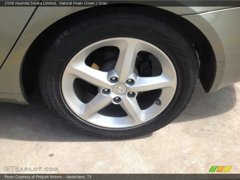 Natural Khaki Green / Gray 2008 Hyundai Sonata Limited