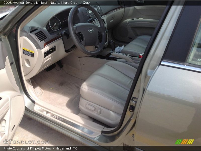 Natural Khaki Green / Gray 2008 Hyundai Sonata Limited