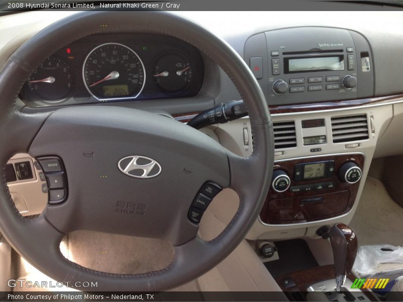 Natural Khaki Green / Gray 2008 Hyundai Sonata Limited