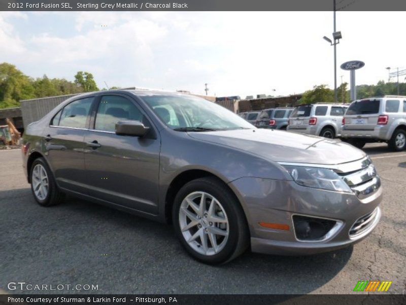 Sterling Grey Metallic / Charcoal Black 2012 Ford Fusion SEL